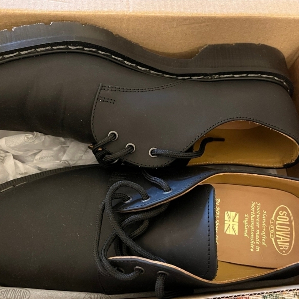 Solovair Greasy Gibson Shoes